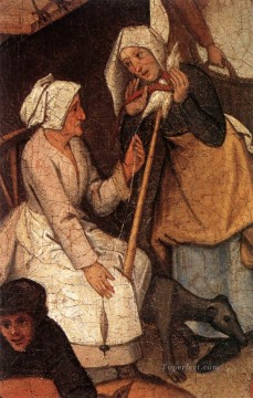 Pieter Brueghel el Joven Painting - Proverbios 3 género campesino Pieter Brueghel el Joven
